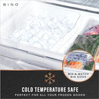 BINO | Plastic Organizer Bins, X-Small - 4 Pack | THE SOHO COLLECTION | Multi-Use Organizer Bins | Pantry & Freezer Bin | Plastic Storage Containers | Bin for Home & Kitchen Org - size: X-Small