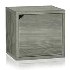 Way Basics Closet Organizer and Storage - Modular Connect Door Cube (Tool-free Assembly) - color: Grey