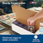 BCW 14-Inch Semi-Rigid #1 Storage Box - 10ct | Holds 350 Semi-Rigid Card Holders | Vertical Card Organizer | Ideal for Sports, Trading Cards Baseball, Magic, Pokemon - style: 10 Pack