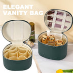 Makeup Bag Vanity Case Cosmetic Bag with Removable Divider Travel Toiletry Bag for Women Portable Make up Box Organizer, Green - color: Green