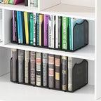 Simple Trending Mesh Desktop File Sorter Organizer, 5-Section Bookshelf for Desk Home Office, Black - style: 5 Section-Black