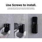 elago Universal Remote Holder Mount Compatible with Apple TV Remote and All Other Remote Controls - Adhesive Tape or Screw Mounting Options, Available Wired Charging [Small] [1st Gen] [Black] - color: Black, size: Small - 1 Gen