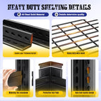 78" H Garage Shelving Heavy Duty Storage Shelves, 5-Tier Adjustable Metal Shelving Unit, Utility Garage Organizer Shelf for Basement, Pantry, Warehouse, Supermarket, 45.6" W x 19.7" D x 78" H - size: 5-Wire-19.7"Dx45.6"Wx78"H