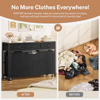 Laundry Sorter, Rolling Laundry Hamper with 4 Section Pull-Out Bags, 300L Large Laundry Basket Organizer with 3 Drawers, Laundry Hamper with Wheels for Laundry Room Organization, Bathroom, Bedroom - size: 300 L