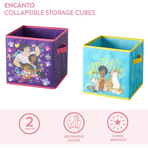 Disney Encanto Set of Two Spacious Collpasible Storage Cubes, 10"x10" - color: Encanto
