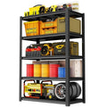 5-Tier Garage Shelving Unit, Garage Storage Shelves, 3000LBS Heavy Duty Shelving, 63" H Adjustable Metal Shelves Utility Shelf, Storage Rack for Kitchen, Warehouse, Basement, Black - size: 40"W x 18"D x 63"H