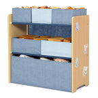 Delta Children - GapKids 6 Bin Toy Organizer - Greenguard Gold Certified, Indigo Blue - color: Indigo Blue