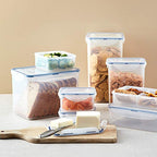Lock & Lock Storage Bins Food Storage Container with Flip-top lids (Small) - size: Small