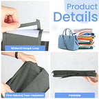 Kenning 4 Pack Hanging Shoe Shelves 10 Shelf Hanging Shoe Organizer Holder for Hats Purses Handbags Closet Space Saving