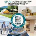 Cozy Essential Vacuum Storage Bags, 80% Compression Vacuum Seal Space Saver Plastic Packaging Bags for Clothes, Blankets, Pillow, Bedding, Comforters, Sealer Clothing Storage,30 Combo - size: Combo