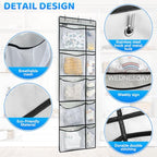 Weekly Kids Clothes Organizer - Day of Week School Clothing Organizer, Monday to Friday Time Save, No Odour, 5-Shelf Hanging Closet Storage (Grey), 2 Pack