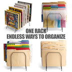 Officemate Large Incline 8 Compartment Wire Caddy, Black, 8.5 x 10.375 x 12.625 Inches - size: Pack of 1, style: Pack of 1