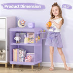 SYKIARIOL Kids Nightstand,Kids Bedside Table,Teen Girls Night Stand,Toddler Night Stand,End Table for Girls Room Storage,Purple Nightstand - color: Purple