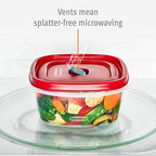 Rubbermaid 2030328 Easy Find Vented Lid Food Storage Container, 3-Cup (4)