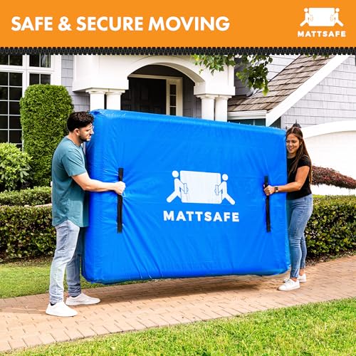 Nordic Elk Mattress Bags for Moving and Storage (King) Heavy Duty Moving Supplies, 8 Sturdy Handles, Strong Zipper, Mattress Cover Bed Bags, Storage Cover Essentials Packing Protector - size: King