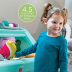 Step2 2-in-1 Toy Box & Art Lid, Kids Toy Storage Bin & Organizer, Easel & Chest in One, Made of Durable Plastic, For Toddlers 2+ Years Old, Mint - color: Mint