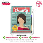 Stock Your Home Acrylic Magazine Holder - Crystal Clear Holder - Shatterproof - Open Top - Space Saver - For Magazines, Publications, Office Desk, Reception, Waiting Room
