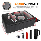 Back Seat Cup Holder for Car, Truck Bed Organizer, Car Truck Boat Organizer, Couch Cup Holder Expander Tray Holds Fit for Coffee Drink Food Snacks Remote with Side Pockets - style: Extended Style