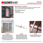 ClosetMaid SuiteSymphony Wood Closet Organizer Starter Kit with Tower and 3 Hang Rods, Shelves, Adjustable, Fits Spaces 4 – 9 ft. Wide, Graphite Grey - color: Graphite Grey, style: Starter Tower Kit