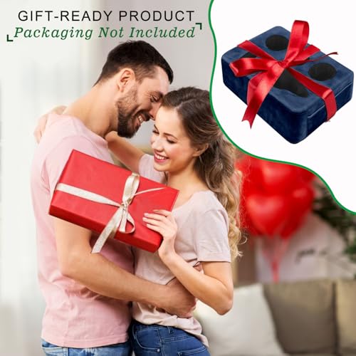 Couch Bed Cup Holder Pillow, Nisdoing 5 Hole Couch Drink Holder! Keep Drinks Hand Side and KeepTemp, Prevent Spills and Use Anywhere. Cup Holder for Couch, Bed,Camping,RV,Car,Beach. Navy Blue - color: Navy blue