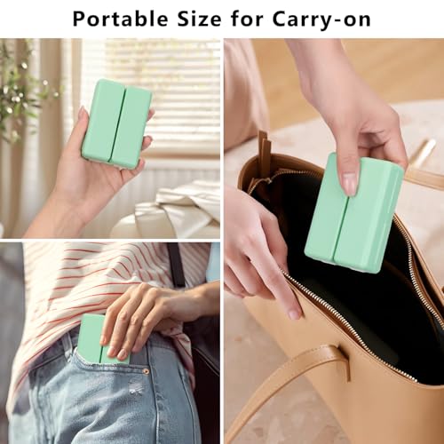 FYY Daily Pill Organizer, 7 Compartments Portable Pill Case Travel Pill Organizer,[Folding Design] Pill Box for Purse Pocket to Hold Vitamins,Cod Liver Oil,Supplements and Medication-Green - color: Green, size: Small (1 Piece)