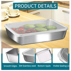 GIUOIDUO stainless steelFood Storage 12-Pack Lunch BoxContainers setsstorage box with lidfreezer FrozenKitchen tra with lidOven plateSide dish plate Freezer & Dishwasher Safe - color: 12-Pack