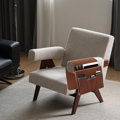 Multifunctional Sofa Organizer - Non Slip Armrest Storage Bag, Convenient Couch Pocket for Remote, Phone, and Accessories, Sturdy Design, Best for Recliner, Home, Use - color: Brown