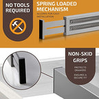 6-Pack Drawer Dividers - 2.6 Inches High, Adjustable 16 to 22 Inches Bamboo Drawer Organizer, Large Expandable Separator for Clothes, Dresser, Bedroom, Bathroom, Baby, Office, Kitchen Utensils, Gray - color: Gray