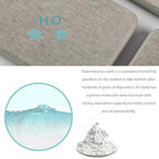 NiuYichee Set of 4 Water Absorbent Diatomite Coasters, Diatomaceous Earth Kitchen Soap Dish, Bathroom Trays, Water Absorbing Stone Used for Hand Soaps & Plants & Toiletries in The Modern Home - color: Set of 4 Grey