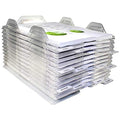 File Organizers - Letter Size, Stackable Trays for Desk - for Office Files, Mail, Documents - 12 Pack, Clear - size: 12 Pack