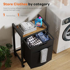 DUMOS Laundry Sorter, 18.3Gal (69L) Capacity Rolling Laundry Basket with Pull-Out Removable Bags & Movable Wheels,Clothes Separator Hamper Cart for Laundry Room, Bathroom and Bedroom Organizer - size: 1 × 18.3 Gal (69L)