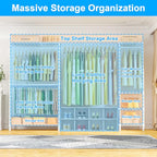 Ulif E10 Clothes Rack（With Stretchable Hanger Rod）Freestanding Clothing Racks for Hanging Clothes，Adjustable Closet Organizer System，Portable Garment Rack 73-97"W x 15" D x 72" H，Max Load 800LBS，White - color: White