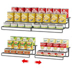Dmevkic Expandable Can Organizer for Pantry,3-Tier Adjustable Can Organizers and Storage Holds Up to 24 Cans,Can Storage Rack for Pantry,Kitchen,Cabinet