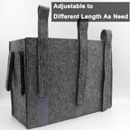 Bedside Caddy, Hanging Storage Bag, Chair Organizer Caddy, Remote, Magazine, Drink Bottle, Cell Phone Holder with Fixed Straps for Hospital Bed, Dorm Bed, Baby Stuff, Office (Grey Small)