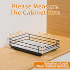 RCHYFEED Pull Out Spice Rack Organizer for Cabinet,Slide out Spice Organizer for Inside Cabinets,Heavy Duty Spice Organization for Kitchen and Pantry,Seasoning,Sauces(1-Tier,6.5" Wx10.5 Dx2.5 H) - size: 1 Tier-6.5''Wx10.5''Dx2.5''H