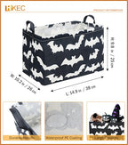 Rectangle Storage Basket with Handles,Collapsible Kids Toys Bin,Books Box,Gift Basket(Bat) - color: Bat