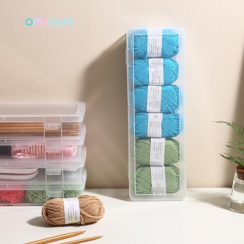 6 Pack Large Plastic Hobby Art Craft Organizer,Clear Plastic Storage Containers with Latching Lid, for Pencil Box, Lego, Crayon - size: Large - 6 Pack