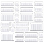 Kootek 28 Pcs Drawer Organizer Set, 4-Size Bathroom Vanity Trays Makeup Desk Dividers Versatile Storage Bins Clear Plastic Container for Dresser, Bedroom, Kitchen, Office