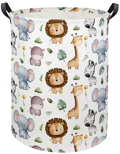 Baby Laundry Hamper Basket Baby Hamper for Nursery Boy and Girl Cute Kids Toys Storage Bin Organizer Animal Room Decor(Animal) - color: Animal