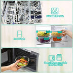 24-Piece Glass Food Storage Containers with Locking Lids,Glass Meal Prep Containers Set - Airtight Lunch Containers, Microwave, Oven, Freezer and Dishwasher,Green - color: Green