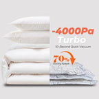 Vacbird 18 Pack Vacuum Storage Bags Set with Rechargeable Wireless Pump Large/Medium/Small Vacuum Seal Bags for Clothing Travel and Home, Compression Packing for Comforters, Blankets and Bedding - size: 18 Pack Combo