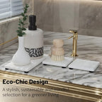 3PCS Stone Drying Tray, Stones Soap Trays, Water Absorbing Stone Tray for Sink, Fast Dry Diatomite Stones Mat, Used for Hand Soaps,Sponge,Toothbrush Holder in Bathroom Counter and Kitchen Sinks - color: 3pcs White 5stripes