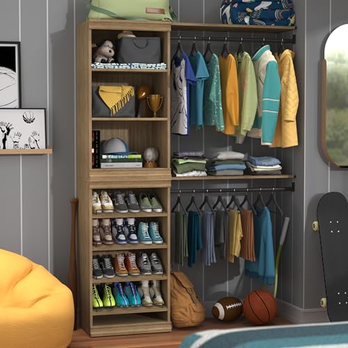 ClosetMaid Modular Storage Stackable 3-Shelf Unit, Sand - color: Sand