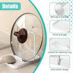Pot Lid Holder with Spoon Rest for Stove Top and Kitchen Counter, Foldable Pot Lid Organizer with Non-Slip Pads for Lids, Spoons and Spatulas, White