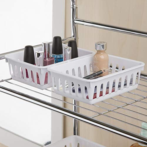 Sterilite 16058024 Mini Storage Tray, White, 24-Pack