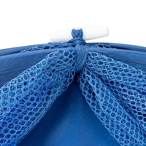 Household Essentials Pop-Up Mesh Laundry Hamper, Blue - color: Blue