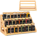 Spice Rack, Spice Organizer -3 Tier Bamboo Spice Racks, Solution for Spice Storage in Kitchens, Countertops，Storage Rooms and Other Places - size: Large