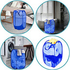 Larpur Mesh Laundry Basket, Pop up Laundry Hamper with Handles, Collapsible Clothes Basket for Travel, College, Dorm, Royal Blue - color: Royal Blue