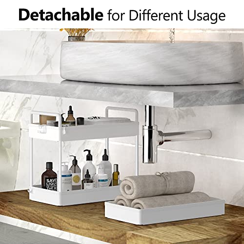 SOLEJAZZ 3 Tier Rolling Storage Cart with Wheels Slim Craft Nail Makeup Snack Art Baby Utility Cart Organizer on 2 Lockable Wheels for Bathroom Laundry Room Kitchen Bedside Narrow Spaces, White - color: White, size: 3-Tier, 8.66"D