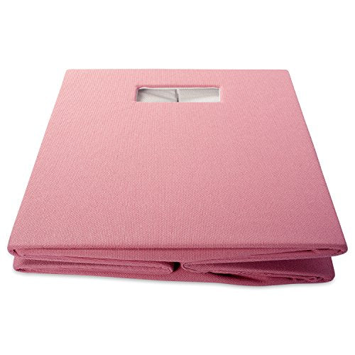 DII Poly-Cube Storage Collection Hard Sided, Collapsible Solid, Small, Rose - color: Rose, size: Small Square, 11x11x11"